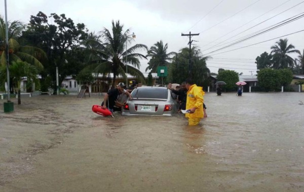 Tela está en alerta roja por fuertes lluvias&nbsp;&nbsp;